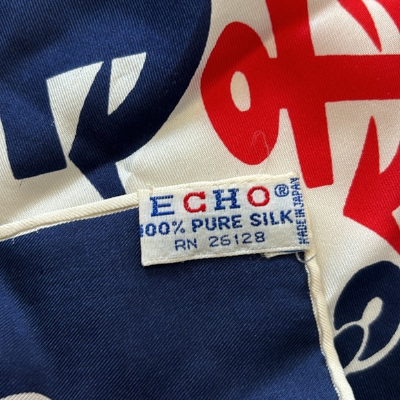 Vintage Echo Pure Silk Scarf - Picture 3 of 4